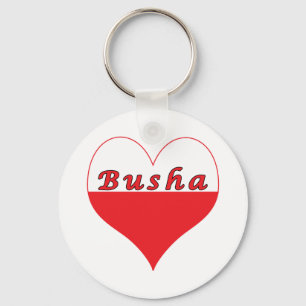 Porte-clés Busha Coeur polonais