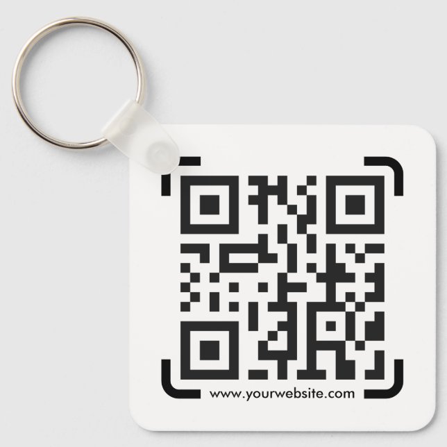 Porte-clés Business Scan Me QR Code Website Modern Simple (Recto)
