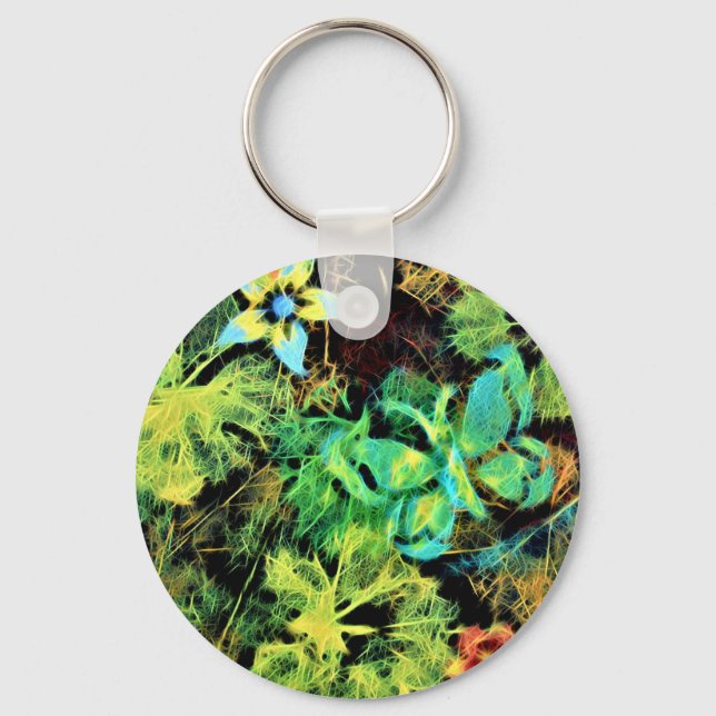 Porte-clés Butterfly and Flower Rodilius Key Ring (Recto)