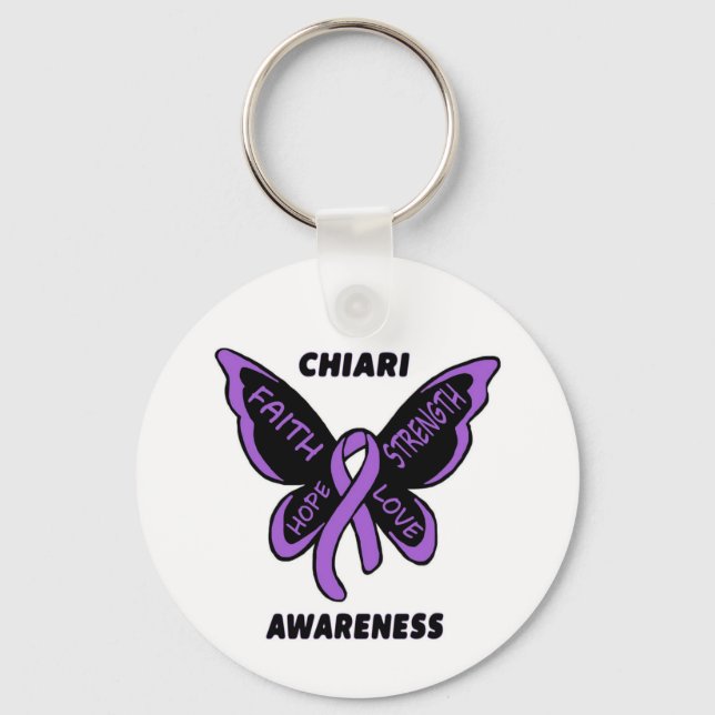 Porte-clés Butterfly/Awareness...Chiari (Recto)
