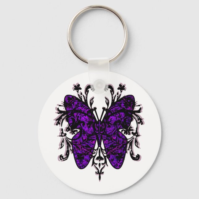 Porte-clés Butterfly Effect (purple) (Recto)