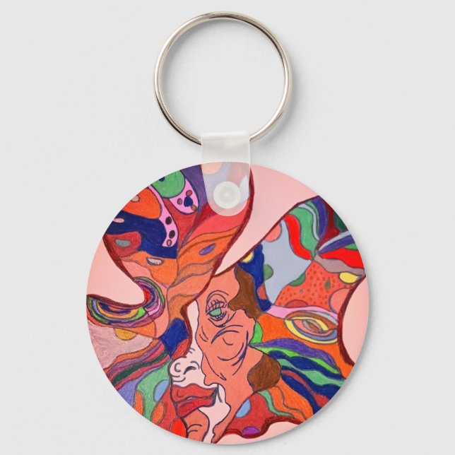 Porte-clés Butterfly Leaf Portrait Keychain (Recto)