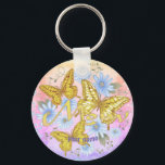 Porte-clés Butterfly Mom custom name<br><div class="desc">Butterfly Mom custom name keychain by ArtMuvz Illustration. matching mom apparel, Mom t-shirts, mothers day gifts for Mother, Grandma. Mom T-shirts, birthday gifts and apparel. To personalize click on "personalize this template" then edit the fields provided for your custom gift. You can add your name or add text instead. Customize...</div>