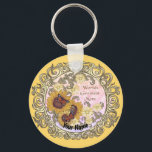 Porte-clés Butterfly Sunflower Mom custom name<br><div class="desc">Butterfly Sunflower Mom custom name keychain by ArtMuvz Illustration. Matching mom apparel, Mom t-shirts, mothers day gifts for Mother, Grandma.To personalize click on "personalize this template" then edit the fields provided for your custom gift. You can add your name or add text instead. Customize this mom keychain to make it...</div>