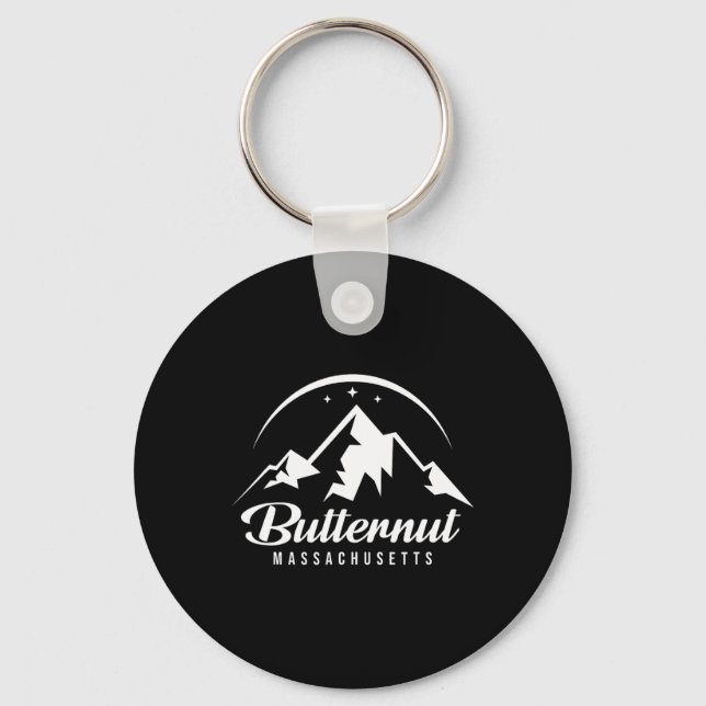 Porte-clés Butternut Machusetts Station de ski Ski Snowboardi (Recto)