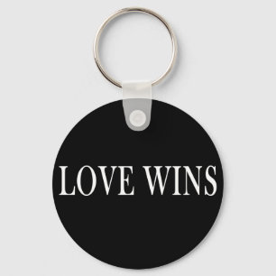 Porte-clés Button Keychain That Says Love Wins