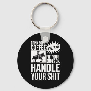 Porte-clés Buvez du café mettez votre