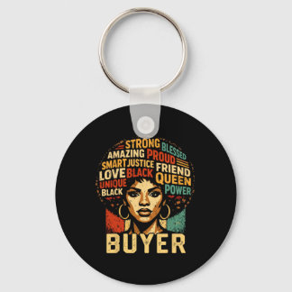 Porte-clés Buyer Black History Month Powerful Black Pride Art