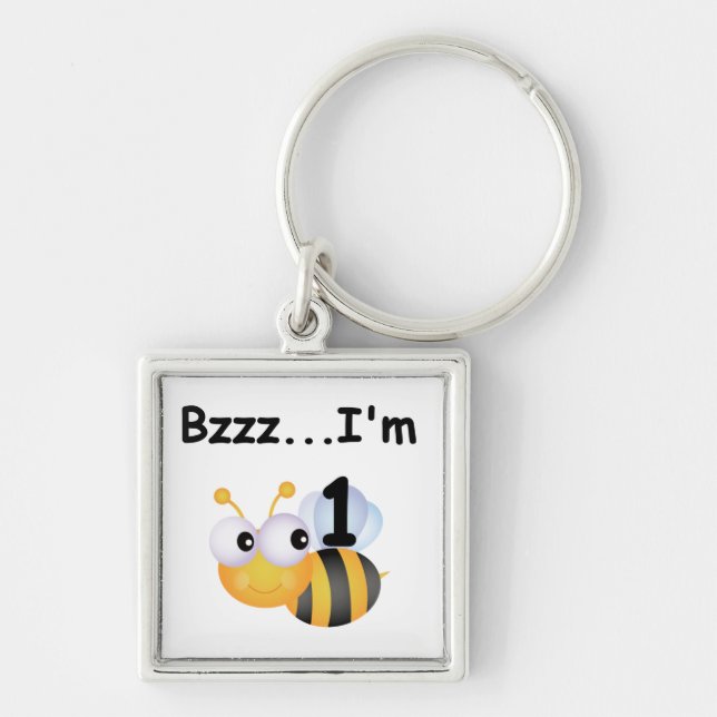 Porte-clés Buzz Bumblebee 1er Anniversaire T-shirts et cadeau (Devant)