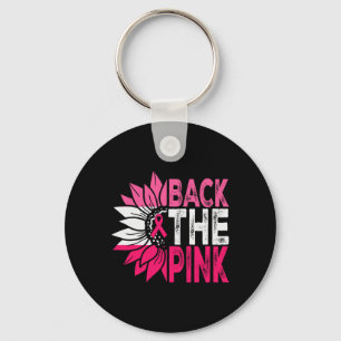 Porte-clés Byck Pink Ribbon American Flag Cancer du sein A