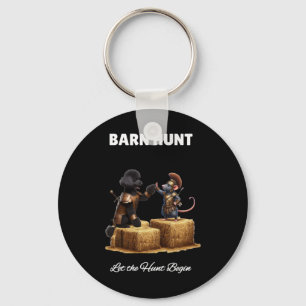 Porte-clés Byrn Hunt Lover - Joli Rat Guerrier Et Poodle Noir