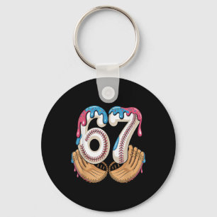 Porte-clés Bysebyll 67 - Goutte de glace 67 Mème Drôle de jou