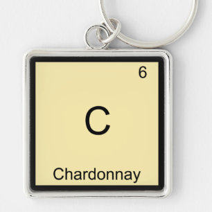 Porte-clés C - Chardonnay Funny Chimie Élément Symbole Tee