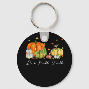 Porte-clés C’est automne Y’all Halloween Citrouille L’automne