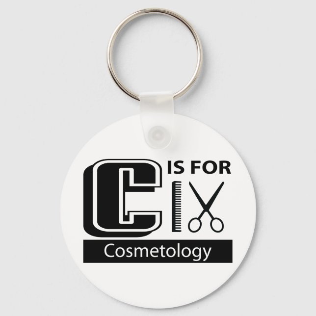 Porte-clés C Est Pour La Cosmétologie (Recto)