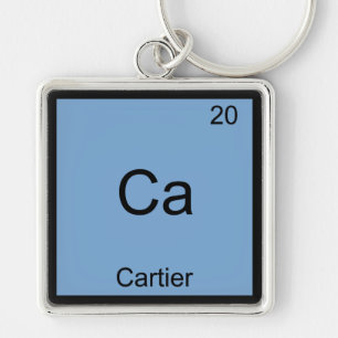 Porte-clés Ca - Cartier Funny Chimie Élément Symbole Tee