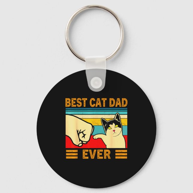 Porte-clés Ca Men Cat Dad Ever Funny Cat Lover Gift  (Recto)