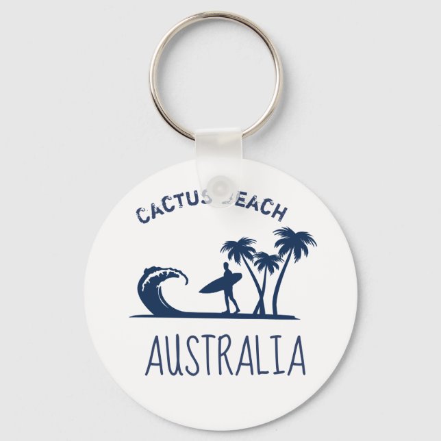 Porte-clés Cactus Beach Surf Australie (Recto)