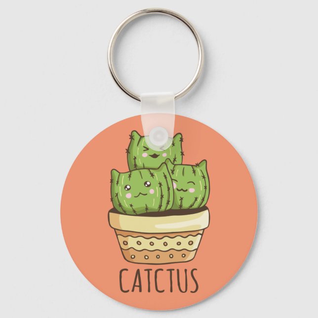 Porte-clés Cactus Cats (Recto)