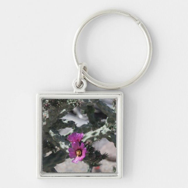 Porte-clés Cactus Challa en fleurs (Devant)