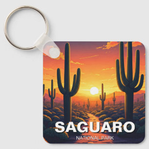 Porte-clés Cactus du Parc national du Saguaro Souvenir