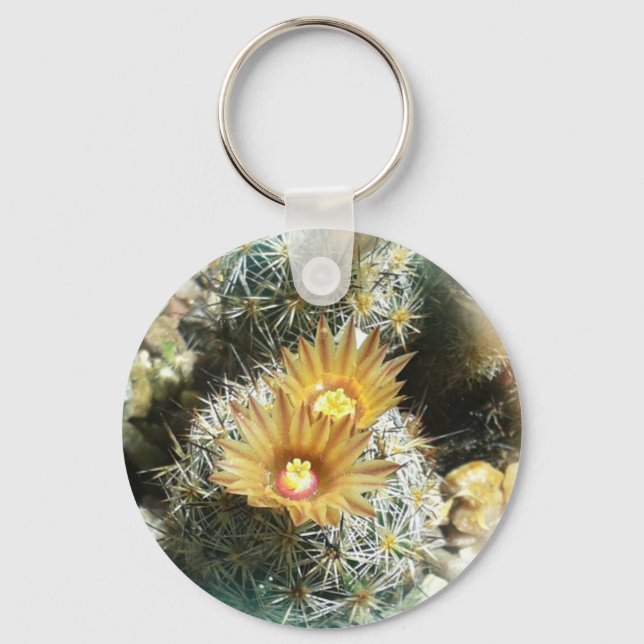 Porte-clés Cactus en fleurs (Recto)