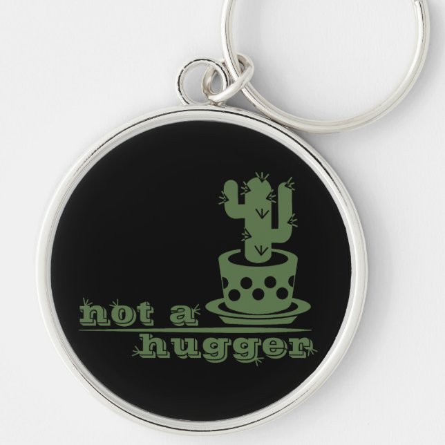 Porte-clés Cactus Pas un gros cactus drôle dire (Devant)
