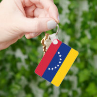 Porte-clés cadeau avec drapeau du Venezuela