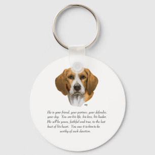 Porte-clés Cadeau Beagle MÂLE