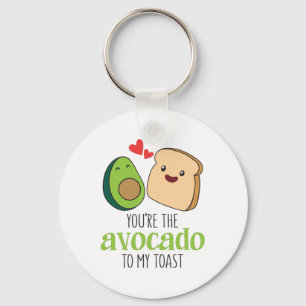 Porte-clés Cadeau Couple Vous Êtes L'Avocado À Mon Toast