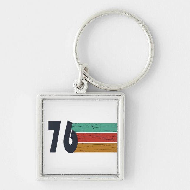 Porte-clés Cadeau d'anniversaire 50 ans millésime 1976 (Devant)