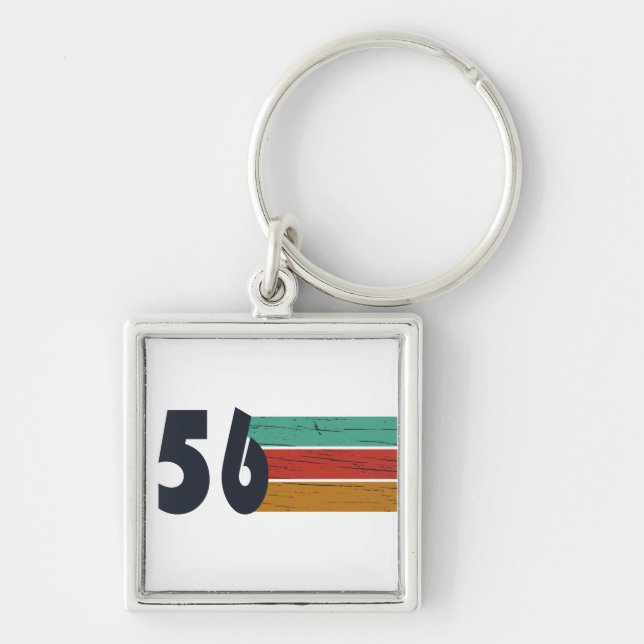 Porte-clés Cadeau d'anniversaire 70 ans millésime 1956 (Devant)