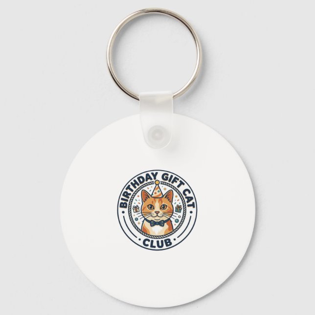 Porte-clés Cadeau d'anniversaire Chat Amateur de Chat - Cadea (Recto)