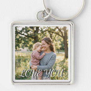 Porte-clés cadeau d'anniversaire pour maman Photo Template Lo