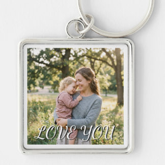 Porte-clés cadeau d'anniversaire pour maman Photo Template Lo