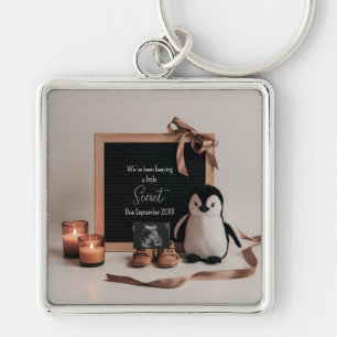 Porte-clés Cadeau d'annonce de grossesse bohème neutre et ter