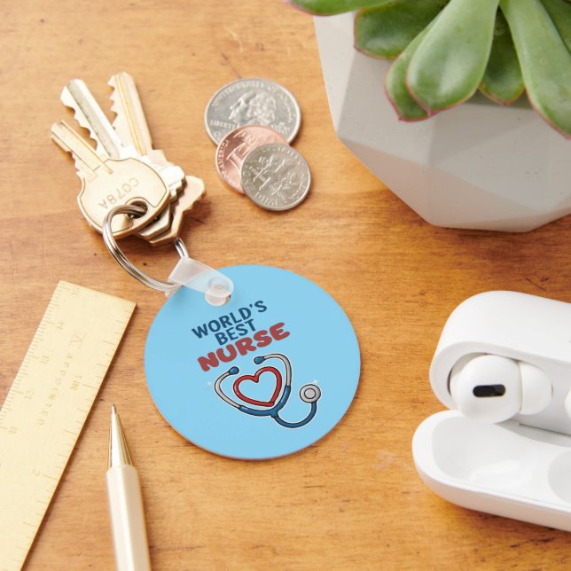 Porte-clés Cadeau d'appréciation pour la meilleure infirmière (Bureau)