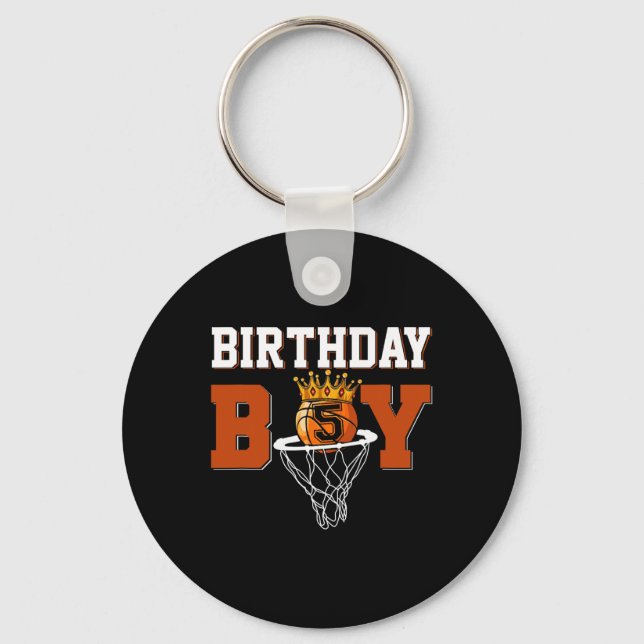 Porte-clés Cadeau de 5e anniversaire pour enfants Garçons de  (Recto)