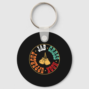 Porte-clés Cadeau de boxe Kickboxing Workout Jab Cross Hook U