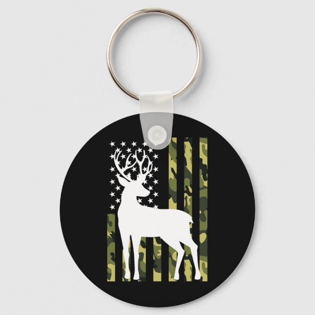 Porte-clés Cadeau De Chasse Pour Hommes Femmes Chasse Forêt F (Recto)