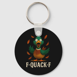 Porte-clés Cadeau de citation drôle de canard humoristique F-