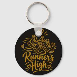 Porte-clés Cadeau de Coureur Élevé Mignon pour Amateur de Cou