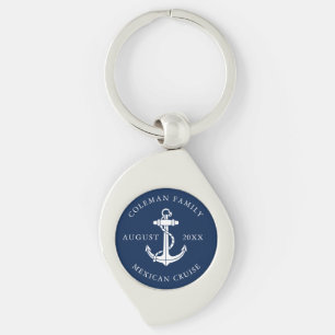 Porte-clés Cadeau de croisière de famille d'ancre nautique pe