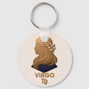 Porte-clés Cadeau de décoration du zodiaque Vierge Astrologie