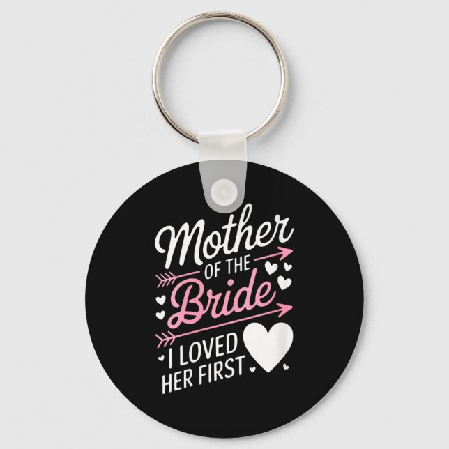 Porte-clés Cadeau de douche de mariage pour femmes, la mère d (Recto)