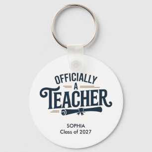 Porte-clés Cadeau de fin d'études personnalisé pour un enseig