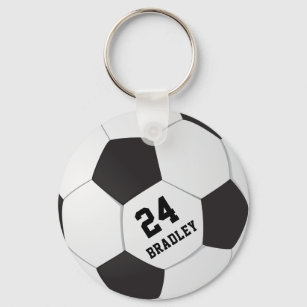 Porte-clés Cadeau de football de football   Numéro de nom per