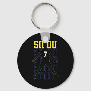 Porte-clés Cadeau de football drôle Siuuuu pour les fans de f