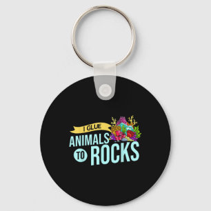 Porte-clés Cadeau de fragment de corail Récif Aquarium Réserv