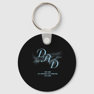 Porte-clés Cadeau de grand-père pour la fête des pères G-pa D